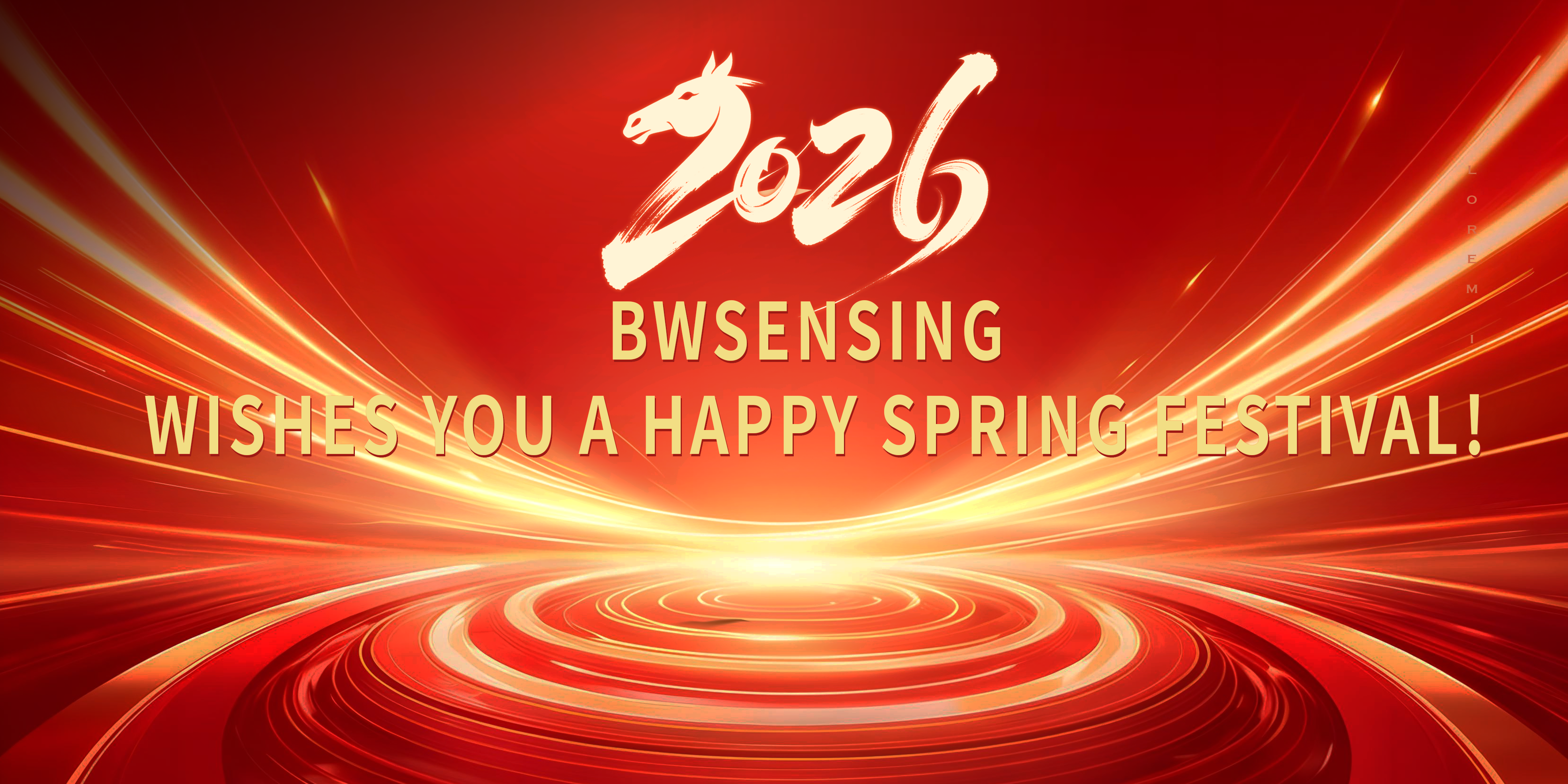 New Year's Greeting Image for the Year of the Horse