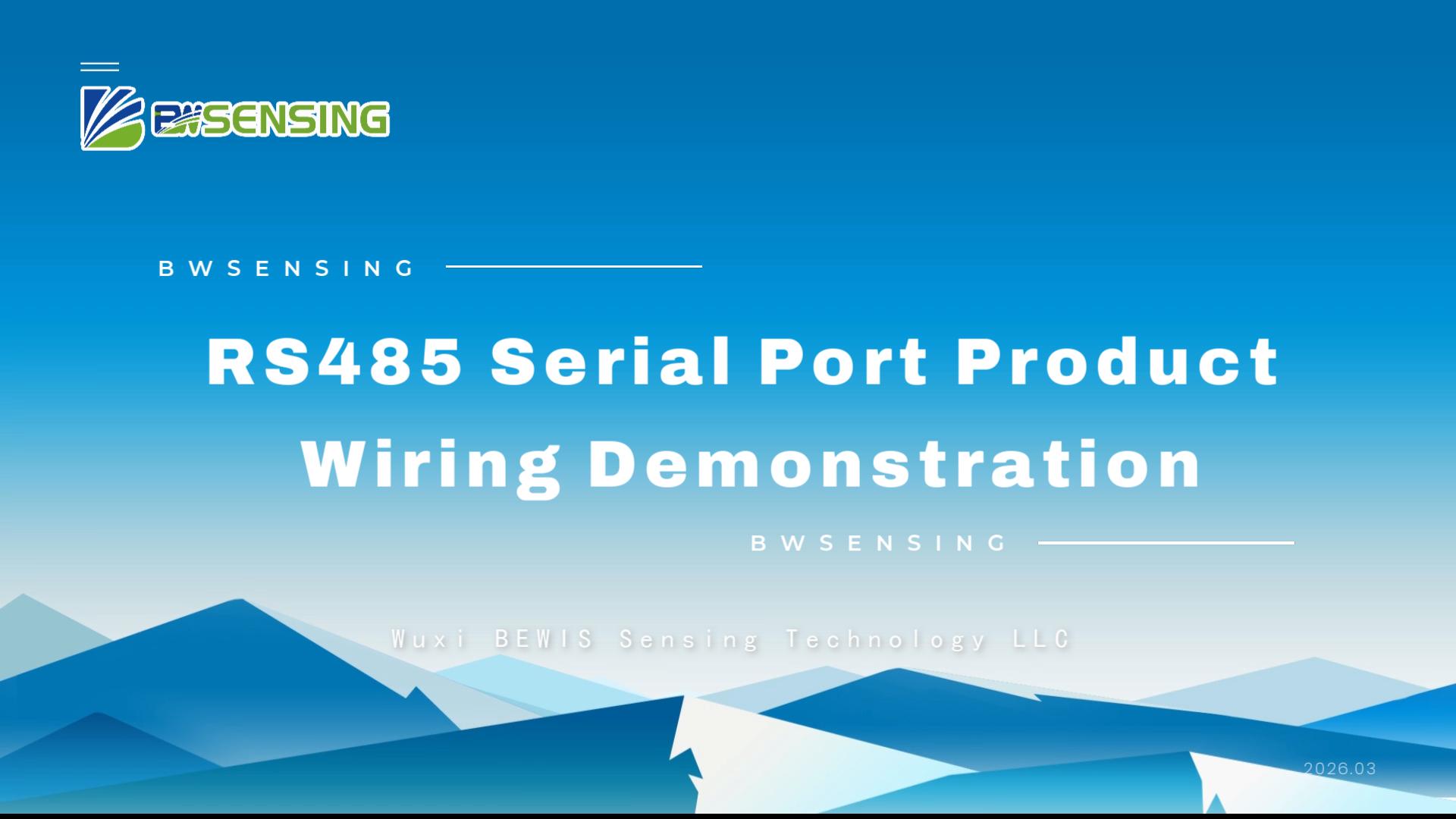 RS485 Serial Port Product Wiring Demonstration