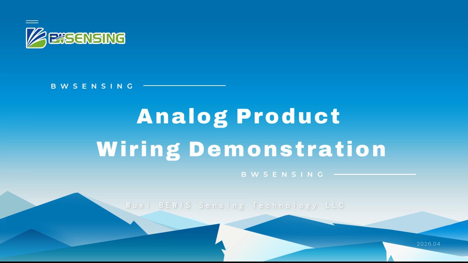 Analog Product Wiring Demonstration