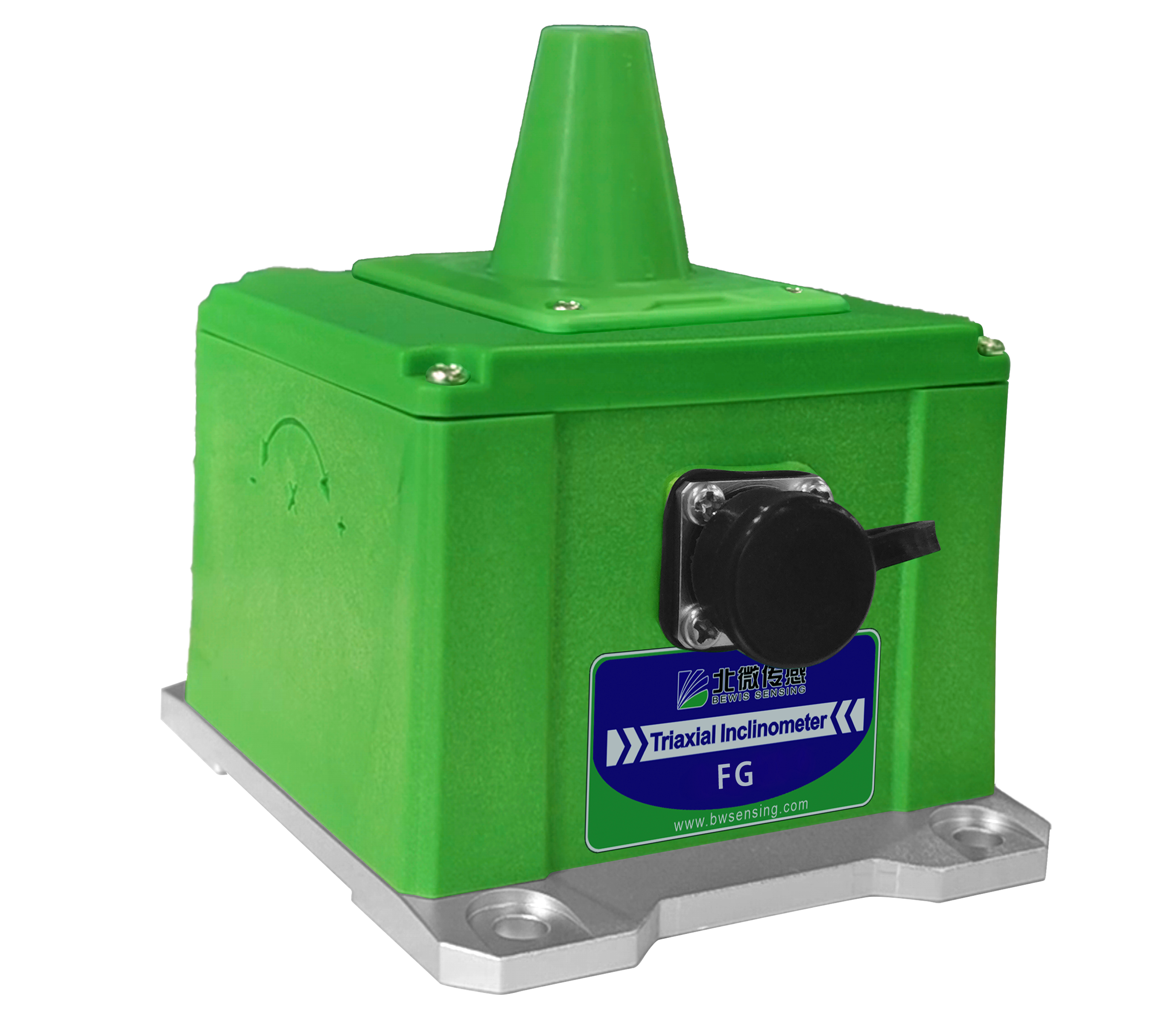 BWSENSING 4G LTE-Cat-1 Wireless High Accuracy Triaxial Tiltmeter / Inclinometer